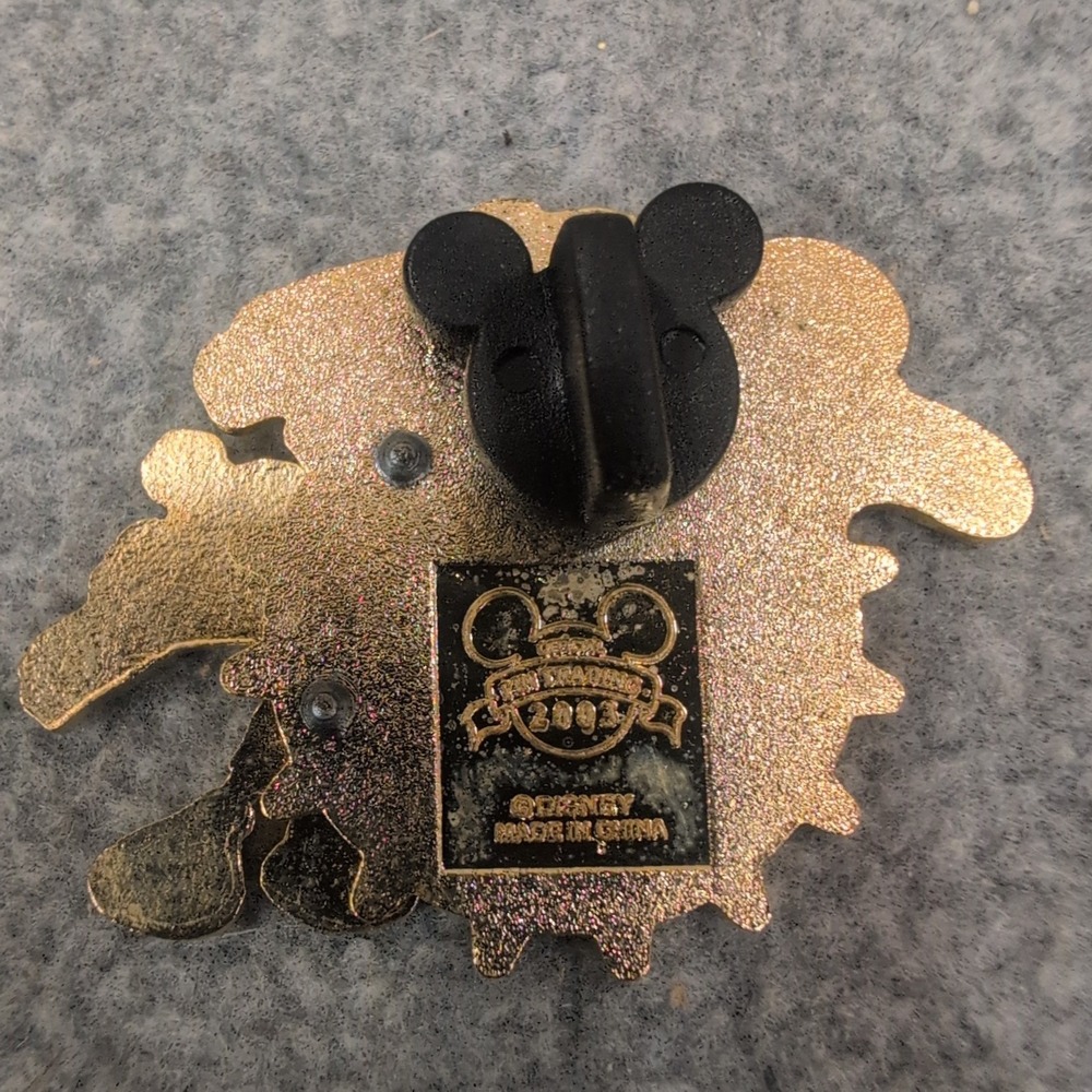 Disney Mickey Mouse Sun Wheel California Adventure Enamel Pin Trading 2003 Gold - Picture 3 of 4